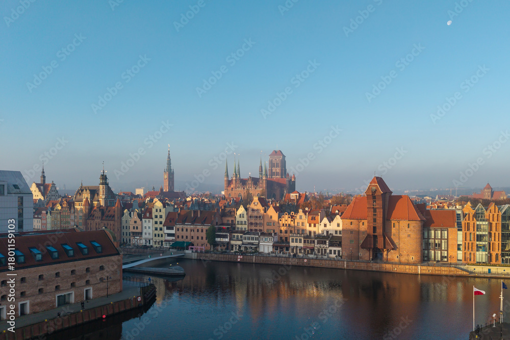 Fototapeta premium View of the Old Town - Gdansk, Poland 