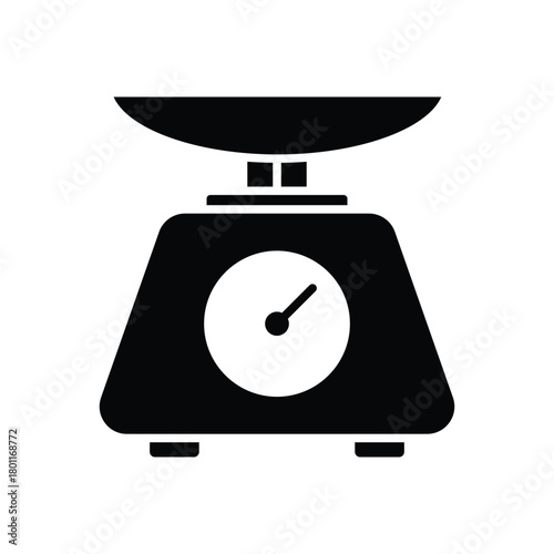Kitchen Scale Icon vector Design illustration