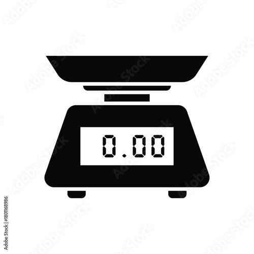 Kitchen Scale Icon vector Design illustration