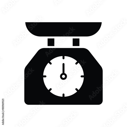 Kitchen Scale Icon vector Design illustration