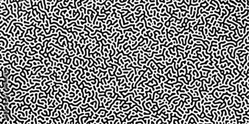 Abstract Reaction-diffusion Turing pattern natural texture gray gradient color scheme. Linear design with biological algorithm psychedelic background. Reaction-diffusion or truing patter	