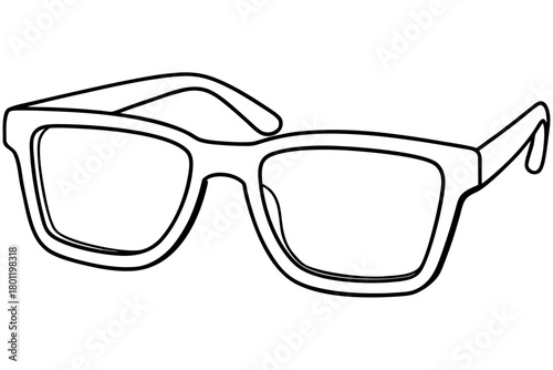 glasses line art vector, sunglasses outline icon