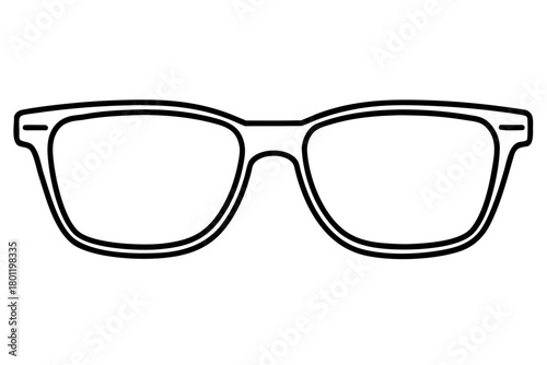 glasses line art vector, sunglasses outline icon
