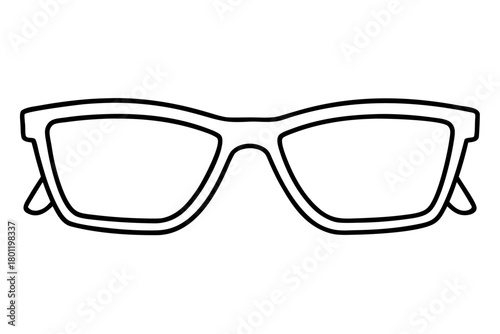 glasses line art vector, sunglasses outline icon