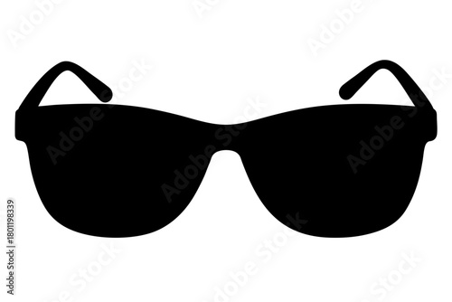 sunglasses silhouette vector, eyewear black symbol