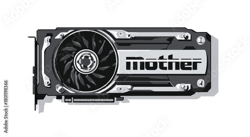 Modern High Performance Graphics Card for Gaming and Digital Art Creation