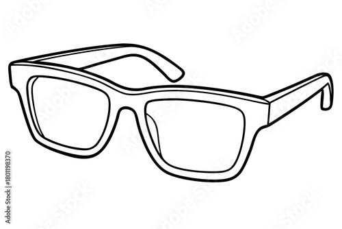 glasses line art vector, sunglasses outline icon