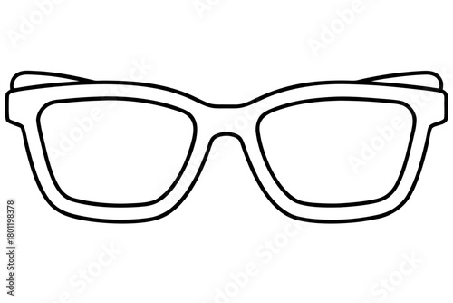 glasses line art vector, sunglasses outline icon