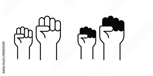 Hand set icon with white background vector stock illustration