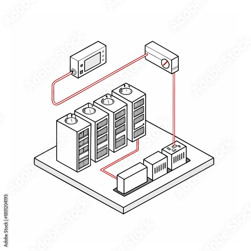 Essential resources powering an AI driven chat bot data center including electricity supply cooling system and high density server infrastructure diagram