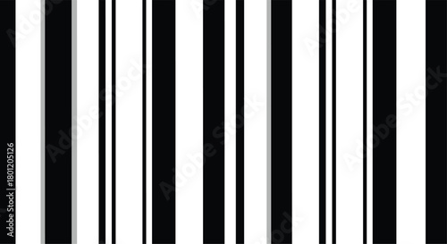 Black and white barcode pattern featuring vertical stripes of varying widths representing a simple digital identifier.