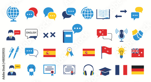 Global Communication and Language Learning: International Icons and Linguistic Symbols