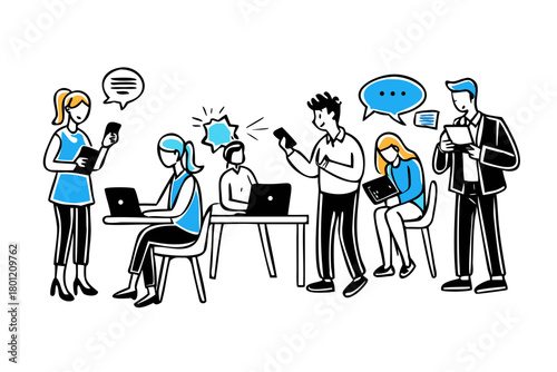 Augmented and virtual reality set. Characters wearing ar and vr headset integrating with cyberspace interface. People and technology concept. Vector illustration. See Less
