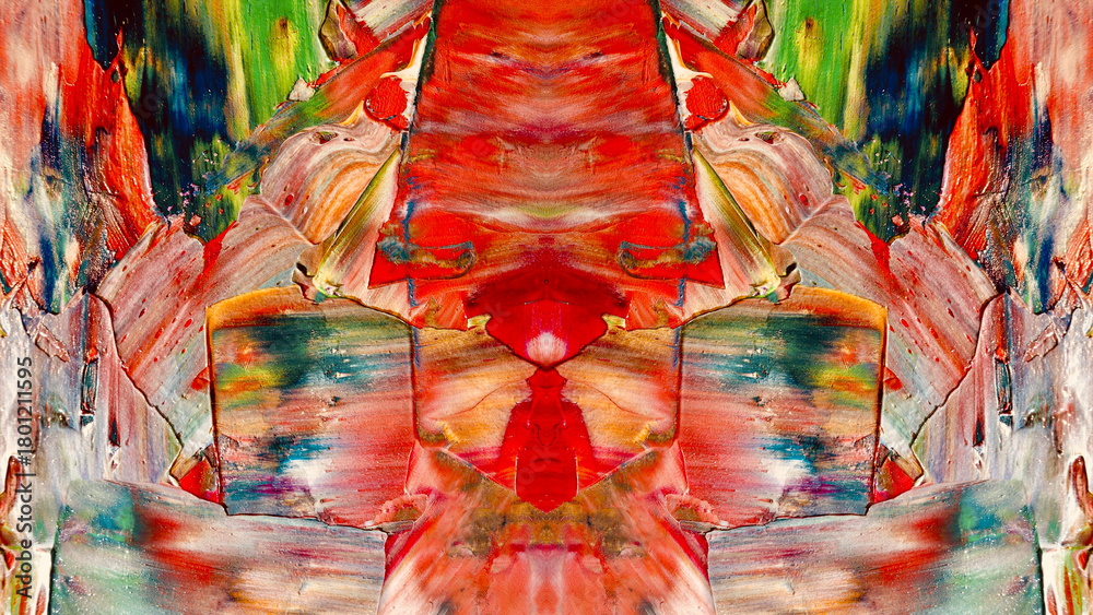 Fototapeta premium Abstract art background . Hand painting artwork on canvas .