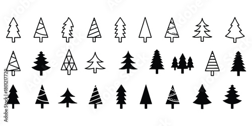 Hand drawn food and drink icons in a line art style