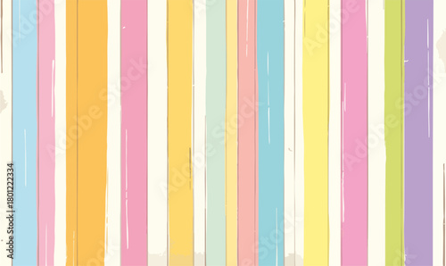 Pastellfarbener vertikaler Streifen Hintergrund mit handgemaltem Pinselstrich-Effekt für Dekoration und Design.