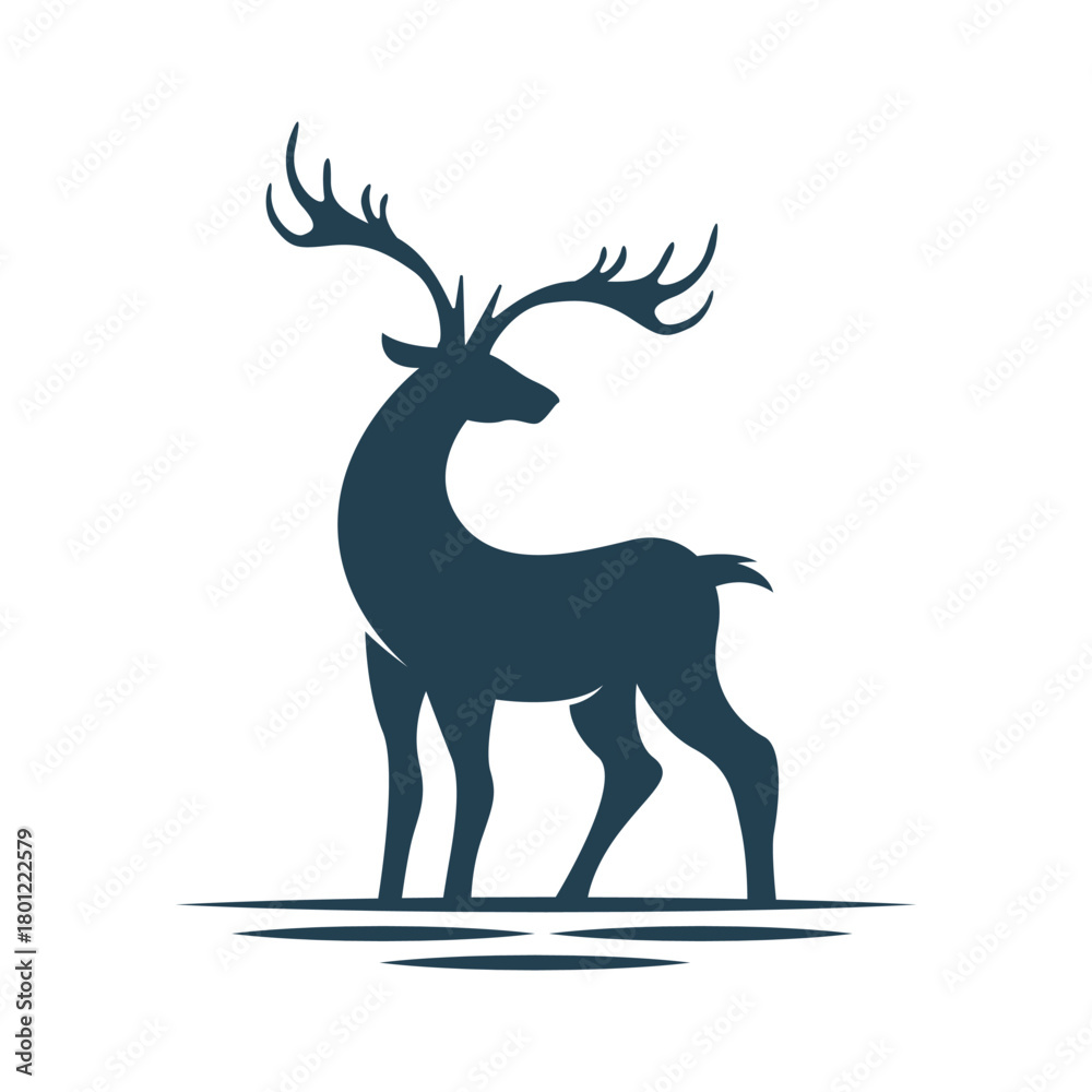 Fototapeta premium Deer logo icon design