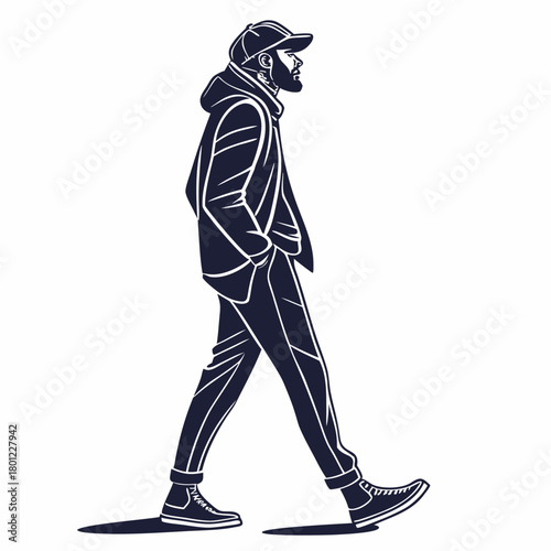 silhouette of a man in a wheelchair