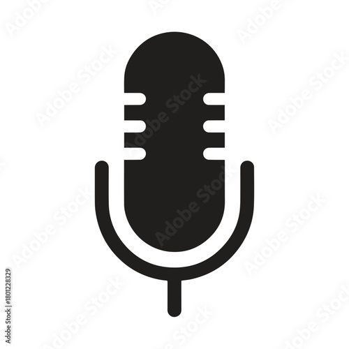 Geometric Block Audio Emblem Representing Stable And Strong Broadcasting Style