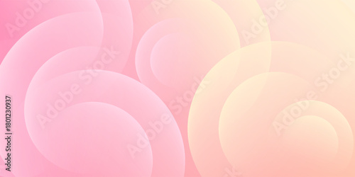  pink and yellow gradations. Circle effect style geometric, abstract background. eps 10