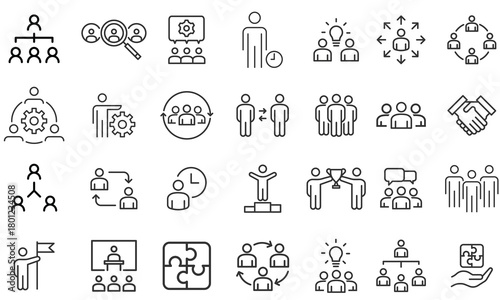  Human resources concept illustrations .