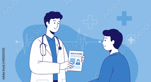 Medical Consultation Demonstrating Healthcare Advice And Physician Interaction With Patient