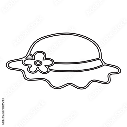 Cute Hat Outline