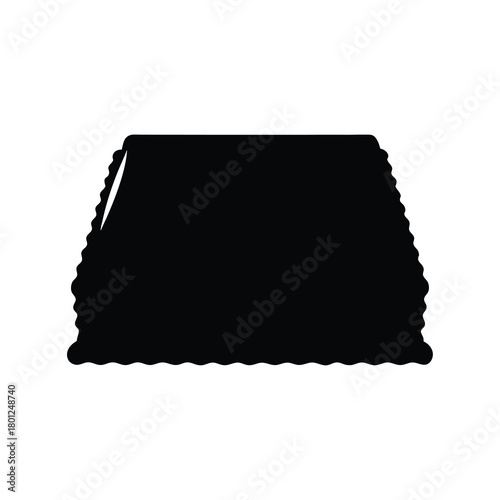 Flat vector icon of a generic beverage bottle cap