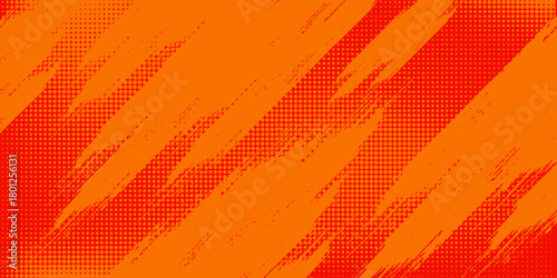 Dots halftone orange color pattern