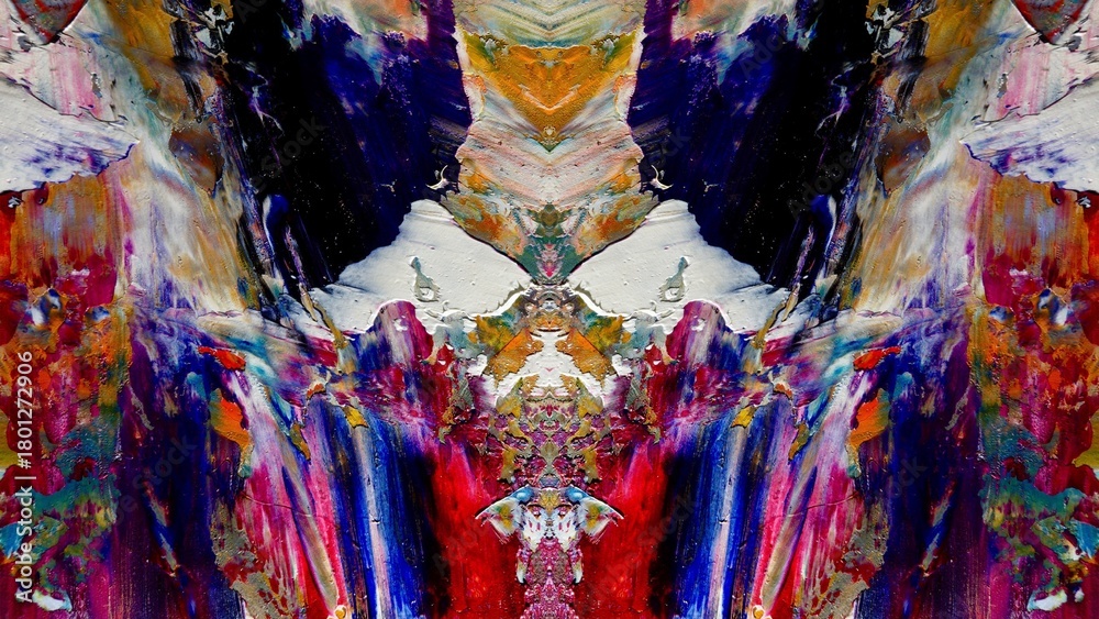 Fototapeta premium Abstract art background . Hand painting artwork on canvas .