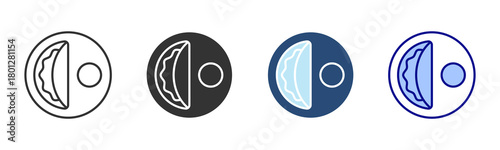 Omelette Icon Set. Designed In Multi Style