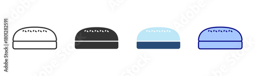 Bun Icon Set. Designed In Multi Style