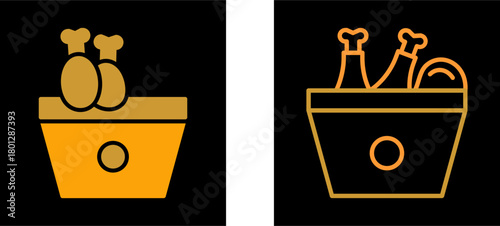 Fried Chicken Vector Icon