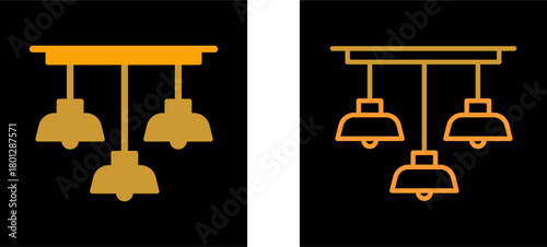 Overhead Light Vector Icon