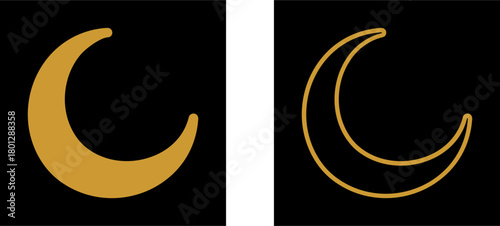 New Moon Vector Icon
