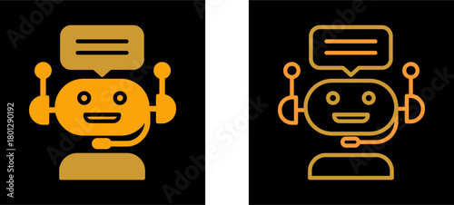 Chat Bot Vector Icon