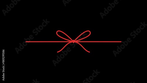 Red Ribbon Bow Animation