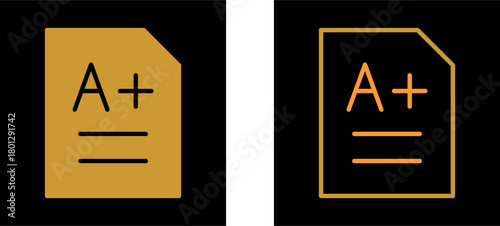 A grade Vector Icon