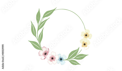 easter eggs and flowers