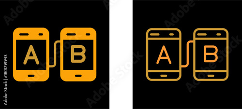 AB Testing Vector Icon