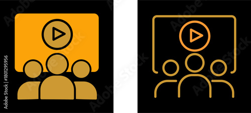 Online Course Vector Icon