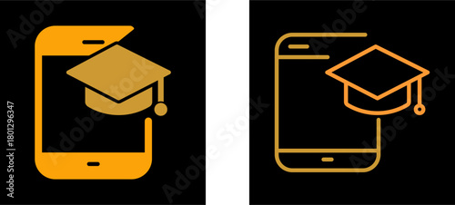 Digital Learning Vector Icon