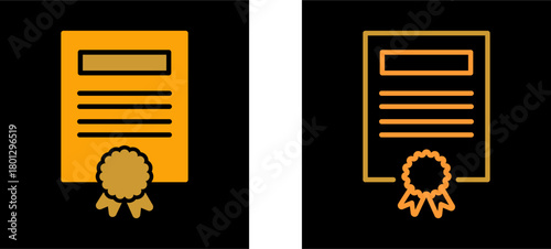 Certificate Vector Icon