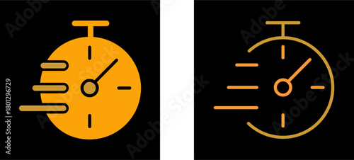 Flex Time Vector Icon