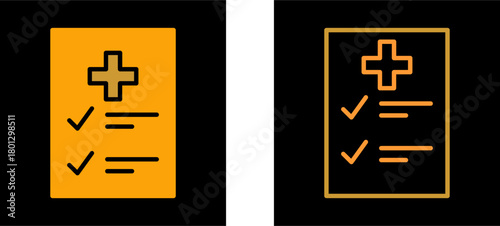 Medical Examination List Vector Icon