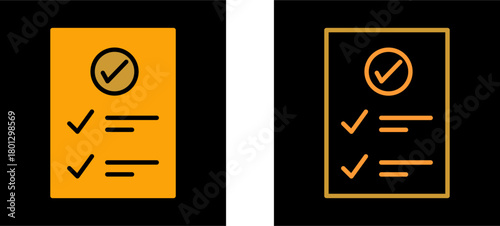 Check Up List Vector Icon