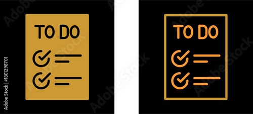Today to Done CheckList Vector Icon