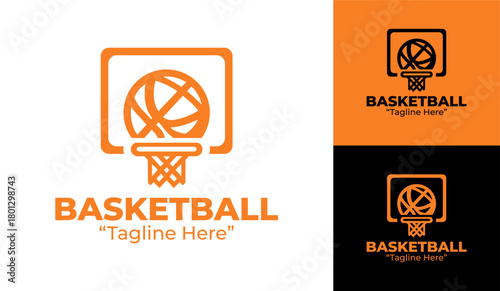 Basketball Logo Vibrant and Colorful Sports Identity