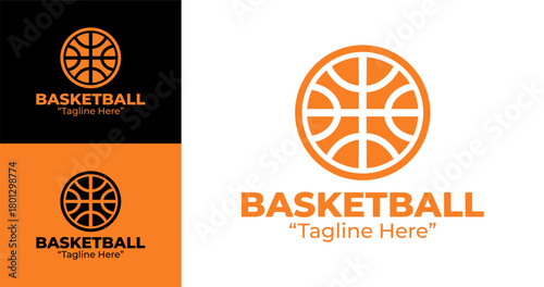 Basketball Logo Minimalist and Clean Design