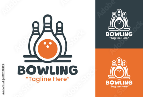 Bowling Logo Dynamic & Energetic Design